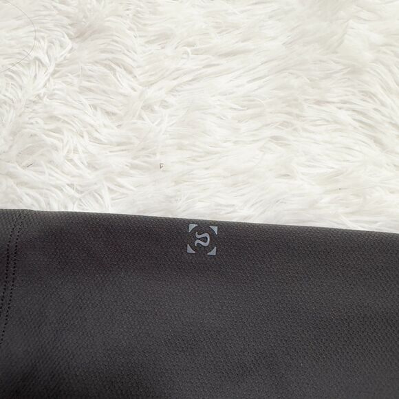 Men Lululemon Always Agile Short Sleeve Shirt Graphite Grey and Green - Picture 6 of 9